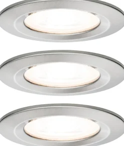 Upotettava LED-valaisin Paulmann Nova Rigid, 3kpl, IP44, Ø78mm, GU10, 6.5W, 460lm, 2700K, himmennettävä, eri värejä