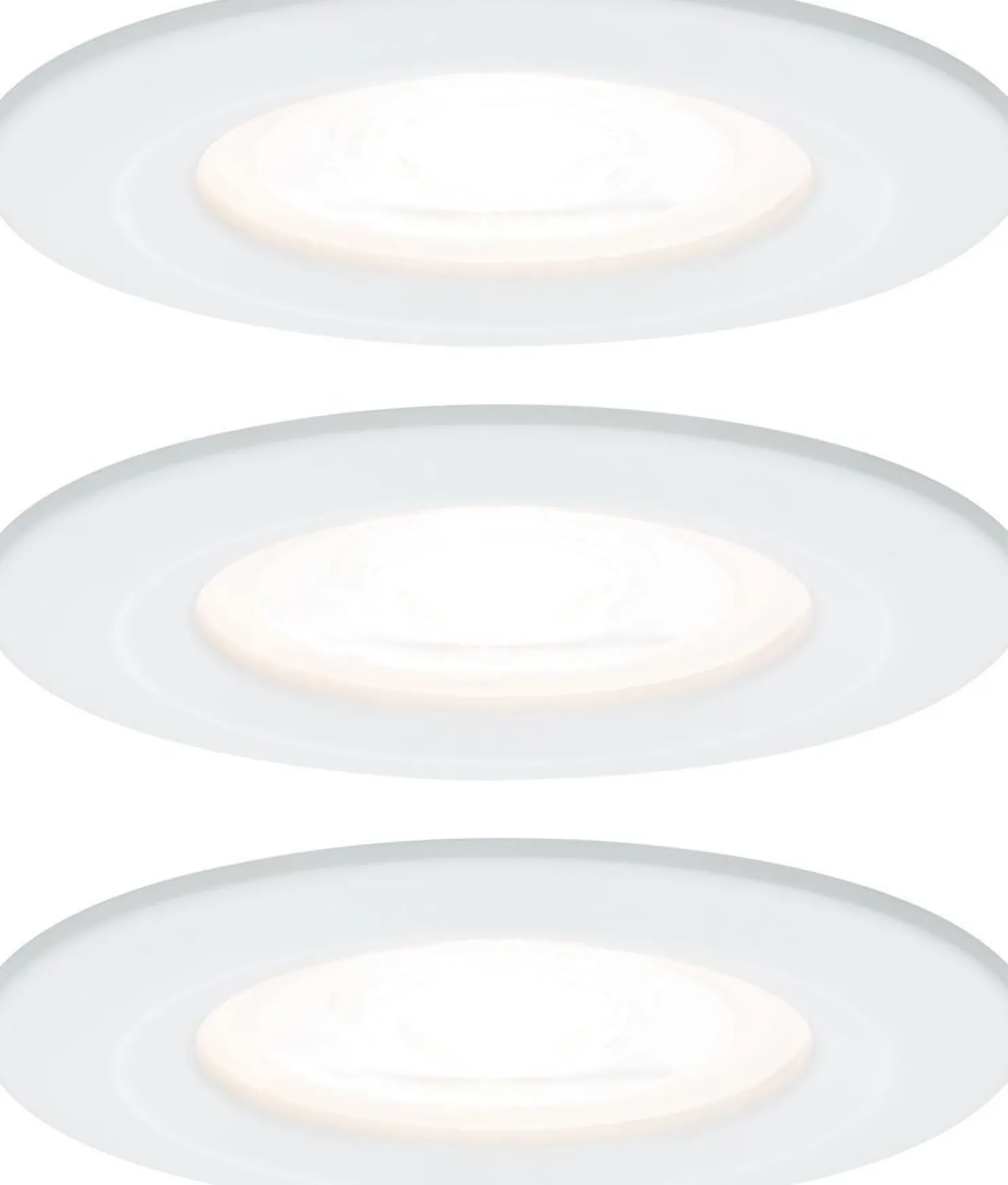 Upotettava LED-valaisin Paulmann Nova Rigid, 3kpl, IP44, Ø78mm, GU10, 6.5W, 460lm, 2700K, himmennettävä, eri värejä