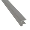 U-päätelistaprofiili Keraplast 10 mm, alumiinia, 2100 mm