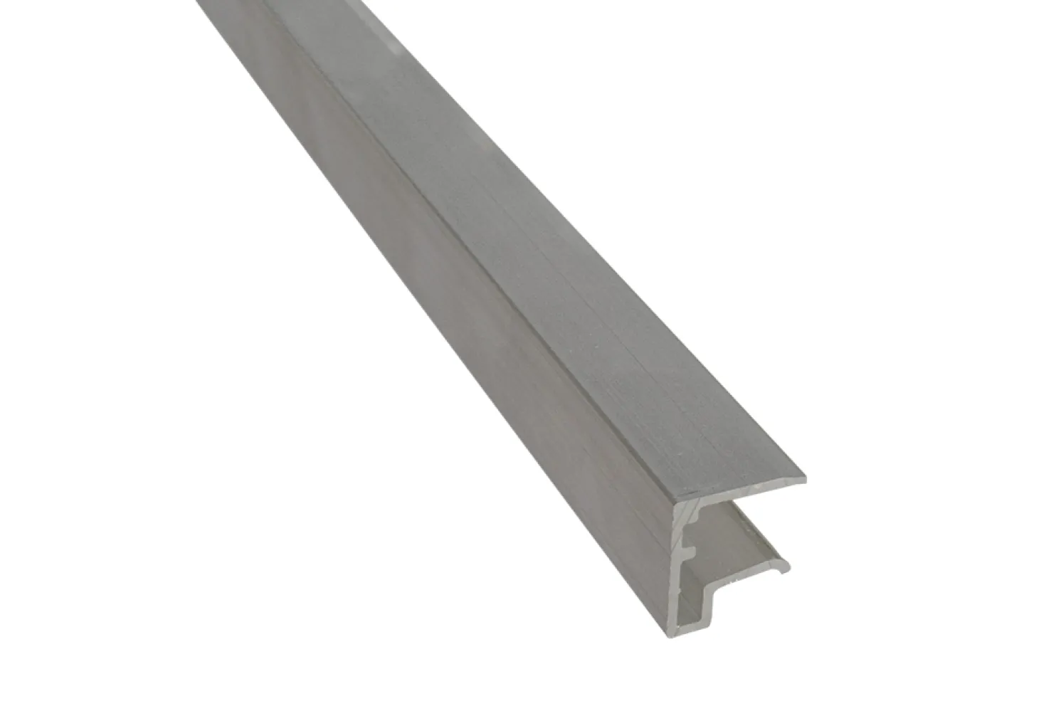 U-päätelistaprofiili Keraplast 10 mm, alumiinia, 2100 mm