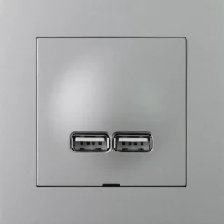 USB-latauspistorasia ELKO Plus 2,1A alumiini