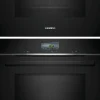 Uuni ja mikroaaltouuni Siemens HM736G1B1-CM724G1B1, musta