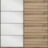 Vaatekaappi liukuovilla Linento Furniture Kale-3174, 180x190cm, ruskea