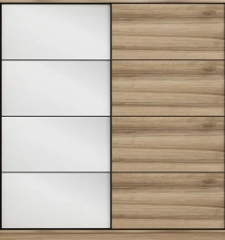 Vaatekaappi liukuovilla Linento Furniture Kale-3174, 180x190cm, ruskea