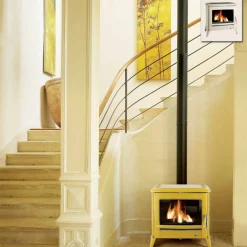 Valurautatakka Modena Enamel, ivory, 12 kW, 170 kg