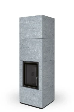 Varaava takka Romotop Nordac 20, luonnonkivi, 639 kg, 7,7 kW, musta tulipesä