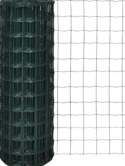 Verkkoaita teräs silmäkoko 76x63mm 25x1.0m vihreä