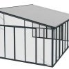 Viherhuone Palram-Canopia SanRemo Veranda, 16.5m², 4x4.25ft, harmaa