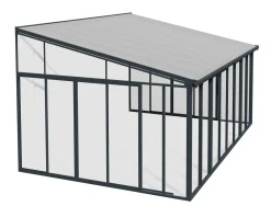 Viherhuone Palram-Canopia SanRemo Veranda, 16.5m², 4x4.25ft, harmaa