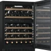 Viinikaappi mQuvée WineCave 800 60D Fullglass WCD60FGB-800, 59.5cm, 2 lämpötila-aluetta, integroitava, musta