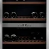 Viinikaappi mQuvée WineExpert 180 SW-180S, 59.5cm, 2 lämpötila-aluetta, vapaasti seisova, teräs