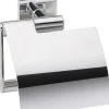 WC-paperiteline kannella Bemeta Quadra, kiiltävä kromi
