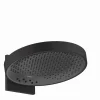 Yläsuihku Hansgrohe Rainfinity 360 3jet PowderRain, piiloasennus seinään iBoxilla, mattamusta